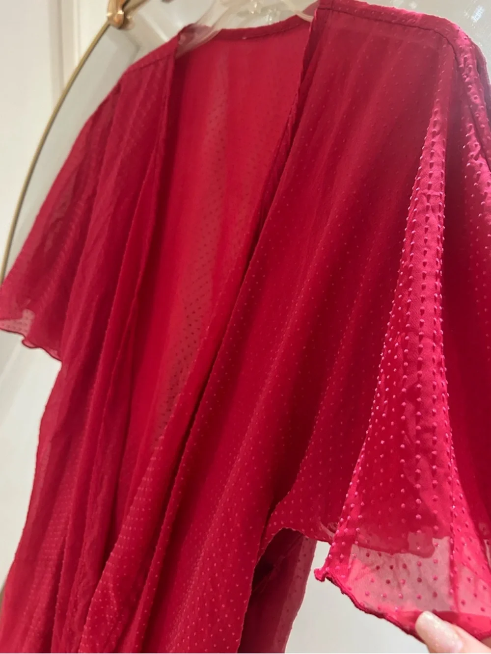 Forever 21 Pink Sheer Robe Lingerie